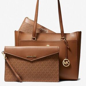 NWOT Michael Kors Maisie Large Pebbled
Leather 3-in-1 Tote Bag
